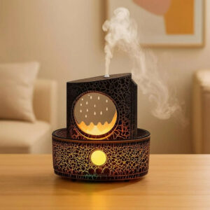Flame Effect Aroma Diffuser with Remote LED Humidifier