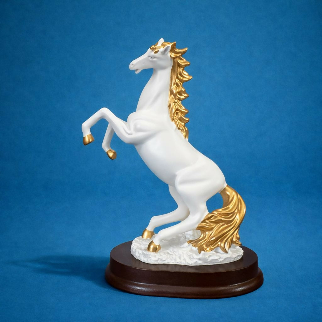 White Elegant Horse Showpiece Statue for Home Decor Tabletop 2 White Elegant Horse Showpiece Statue for Home Decor Tabletop - Image 2