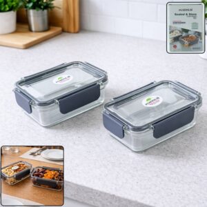 Airtight Sealed Food Storage Container Set (2 Pc Set, 350 ML Approx)
