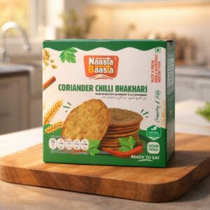 Naasta Baasta Coriander Chilli Bhakhari - Crispy Ready to Eat Snack (200 Gm)