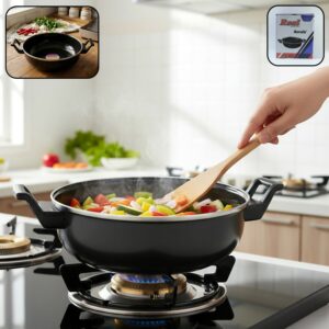 Multipurpose Kitchen Cooking Pan for Frying, Stir Fry, Curry & Vegetable Cooking