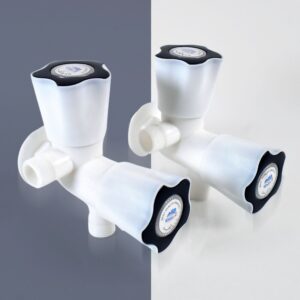 2-in-1 Plastic Bib Cock Water Tap Set