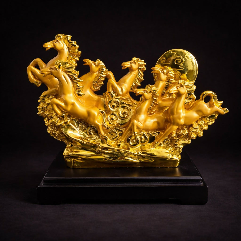 Running Horse Showpiece Decorative Figurine for Home & Office (Mix Design) 3 Running Horse Showpiece Decorative Figurine for Home & Office (Mix Design) - Image 3