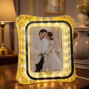 LED Crystal Love Photo Frame with Light Decorative Display