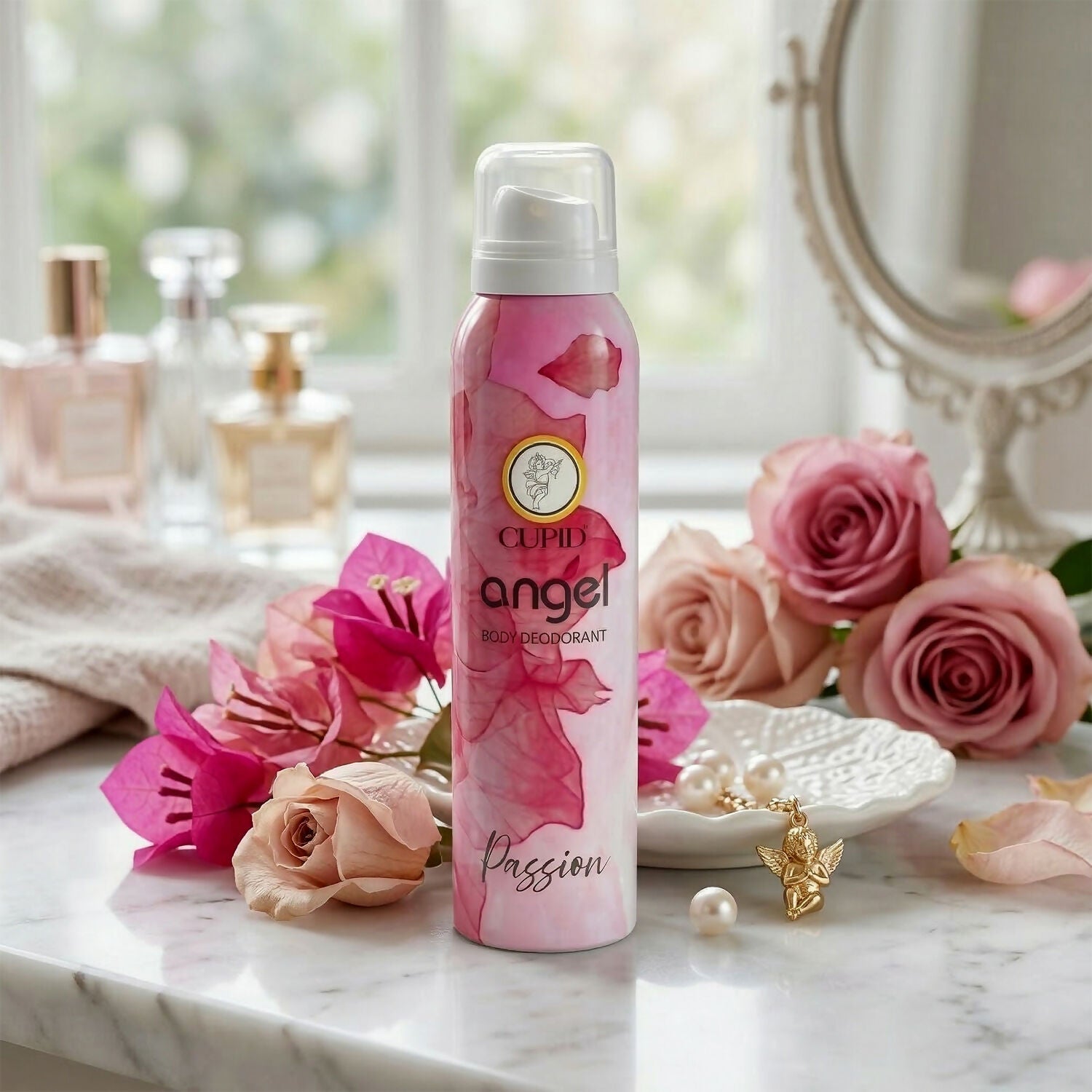 DEO ANGEL PASSION 150mlCUPID Angel Body Deodorant - RIZZ Passion Fragrance (150 ml) 2 DEO ANGEL PASSION 150mlCUPID Angel Body Deodorant - RIZZ Passion Fragrance (150 ml) - Image 2