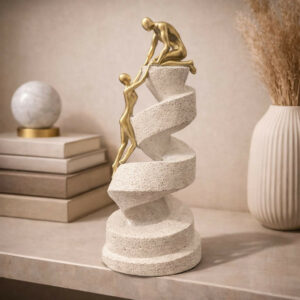 Abstract Helping Hands Sculpture Showpiece for Home Decor(Color may vary)