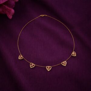 Love Drop Heart Necklace Elegant Ruby Heart Pendant Necklace for Women