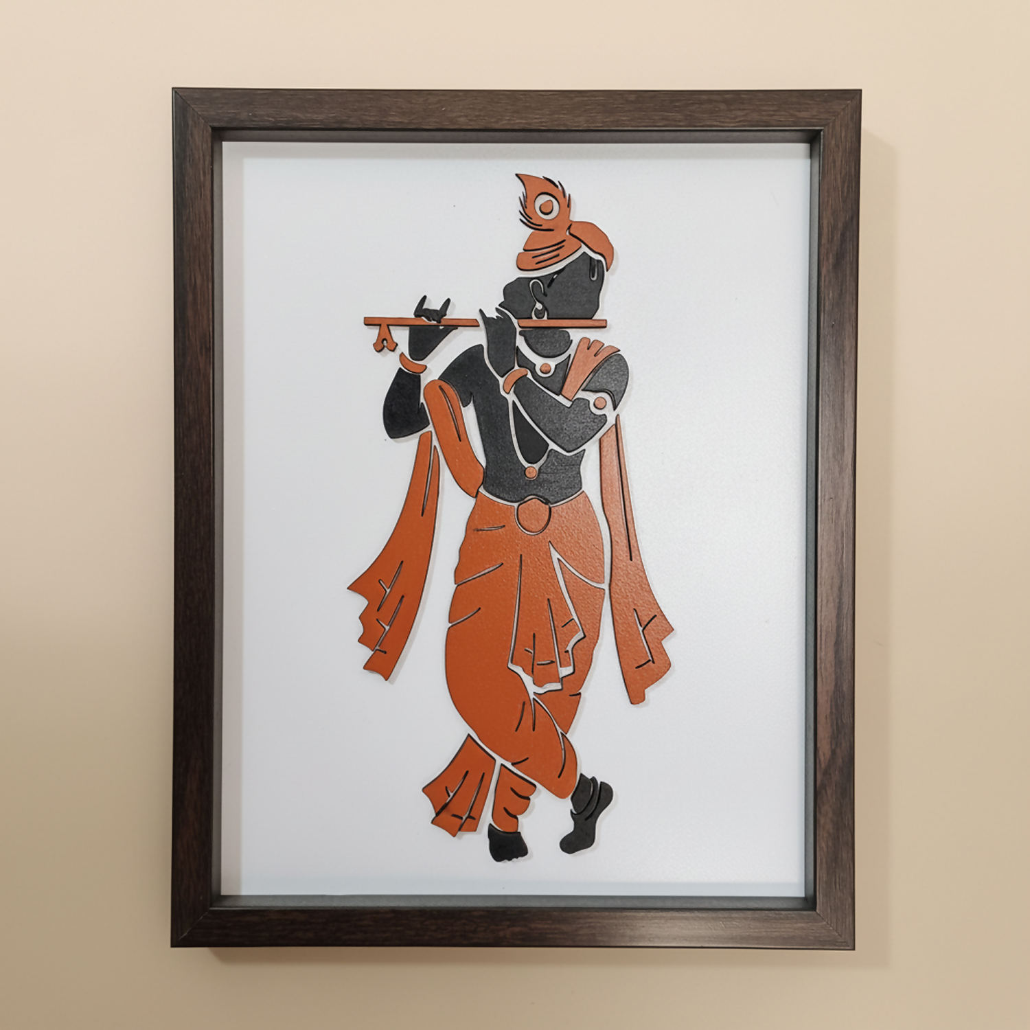 Krishna Wall Art Frame | Premium Minimalist Spiritual Wall Art for Living Room, Bedroom & Meditation Space 3 Krishna Wall Art Frame | Premium Minimalist Spiritual Wall Art for Living Room, Bedroom & Meditation Space - Image 3