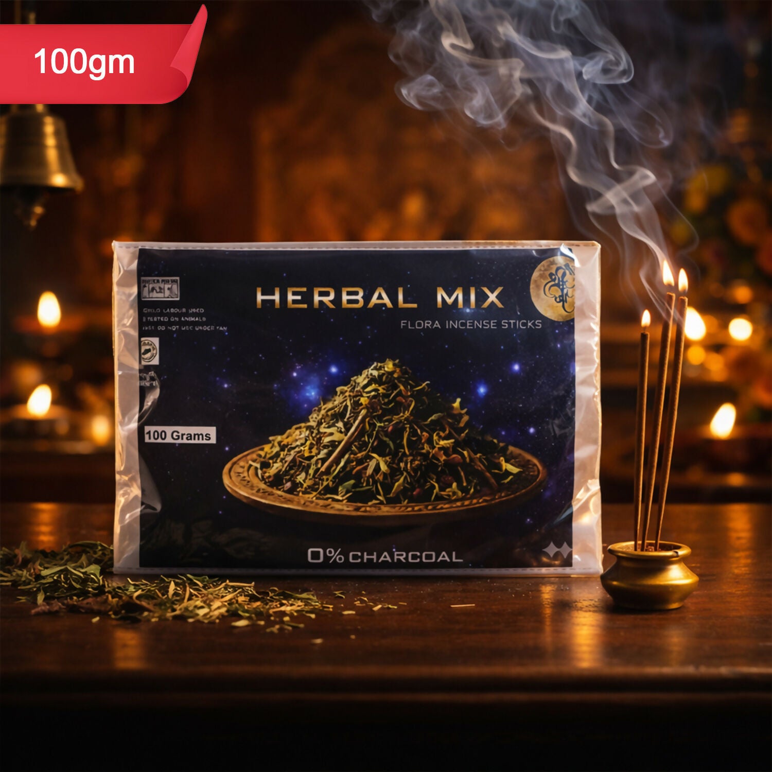 Herbal Mix Flora Incense Sticks Natural Aromatic Blend for Home, Meditation & Puja 2 Herbal Mix Flora Incense Sticks Natural Aromatic Blend for Home, Meditation & Puja - Image 2