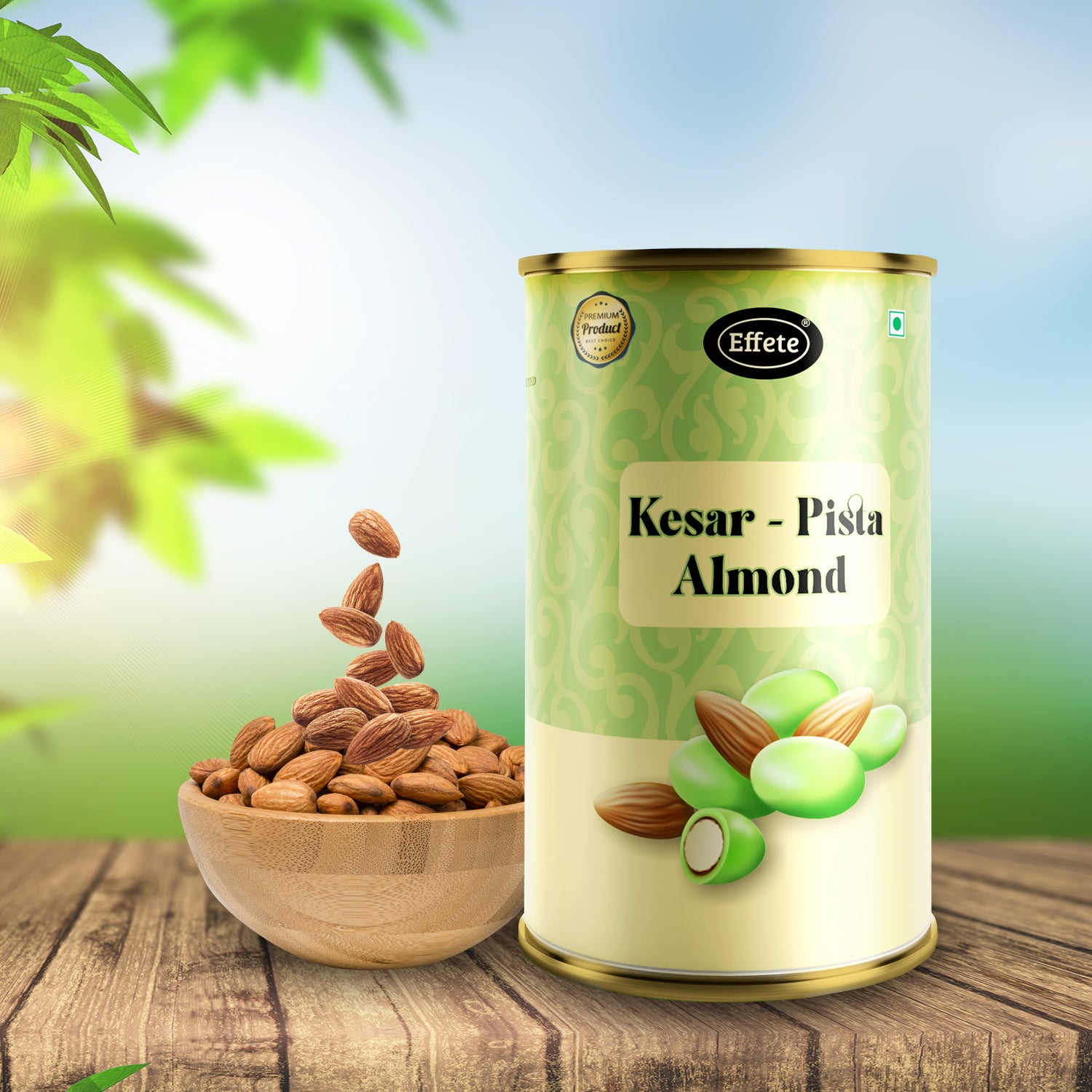 Effete Kesar-Pista Almonds Chocolate (96 g) 1 Effete Kesar-Pista Almonds Chocolate (96 g)