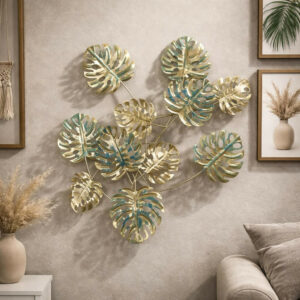 Modern Metal Leaf Wall Art Decor for Living Room Wall Decoration