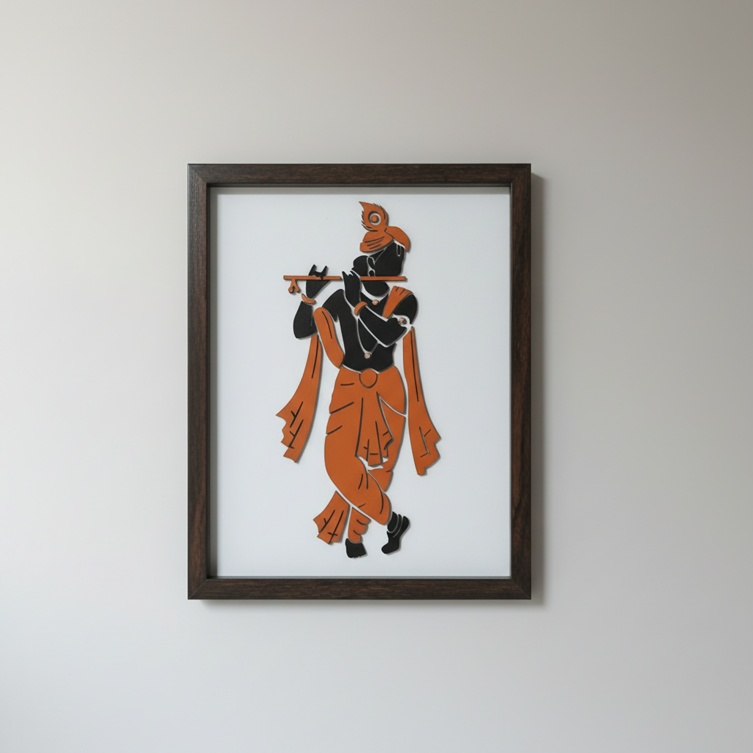 Krishna Wall Art Frame | Premium Minimalist Spiritual Wall Art for Living Room, Bedroom & Meditation Space 1 Krishna Wall Art Frame | Premium Minimalist Spiritual Wall Art for Living Room, Bedroom & Meditation Space