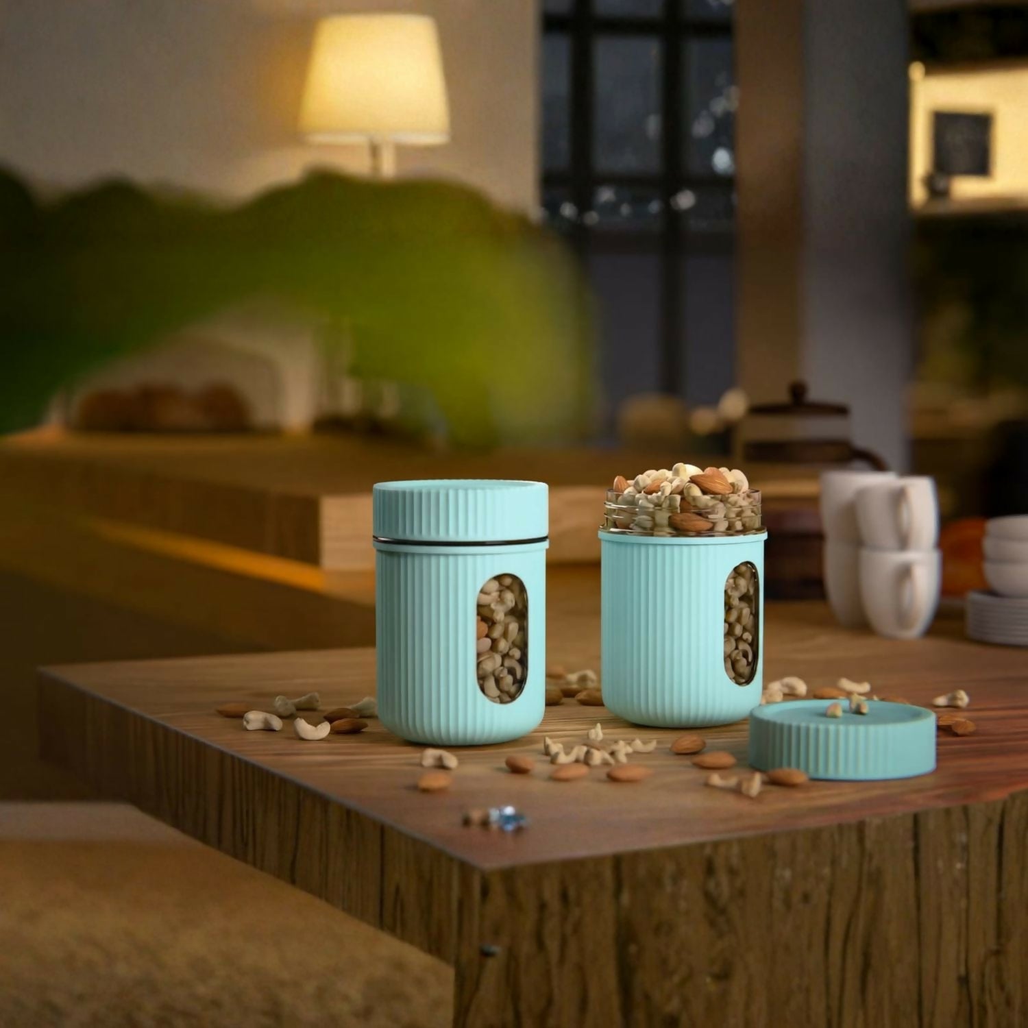 Window Storage Container Kitchen Airtight Food Storage Box 650ML (Set of 2) 3 Window Storage Container Kitchen Airtight Food Storage Box 650ML (Set of 2) - Image 3