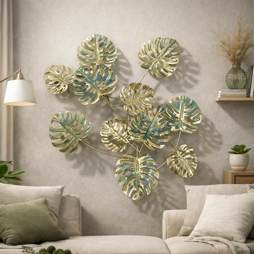 Modern Metal Leaf Wall Art Decor for Living Room Wall Decoration 2 Modern Metal Leaf Wall Art Decor for Living Room Wall Decoration - Image 2